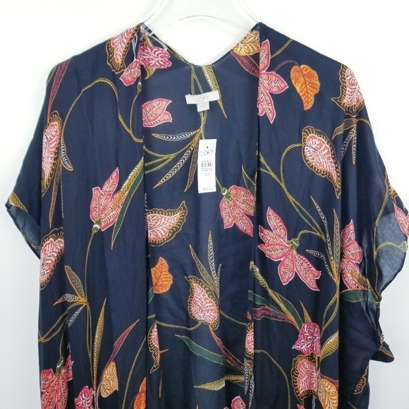 Loft Floral Kimono NWT size XS/S - Picture 6 of 8